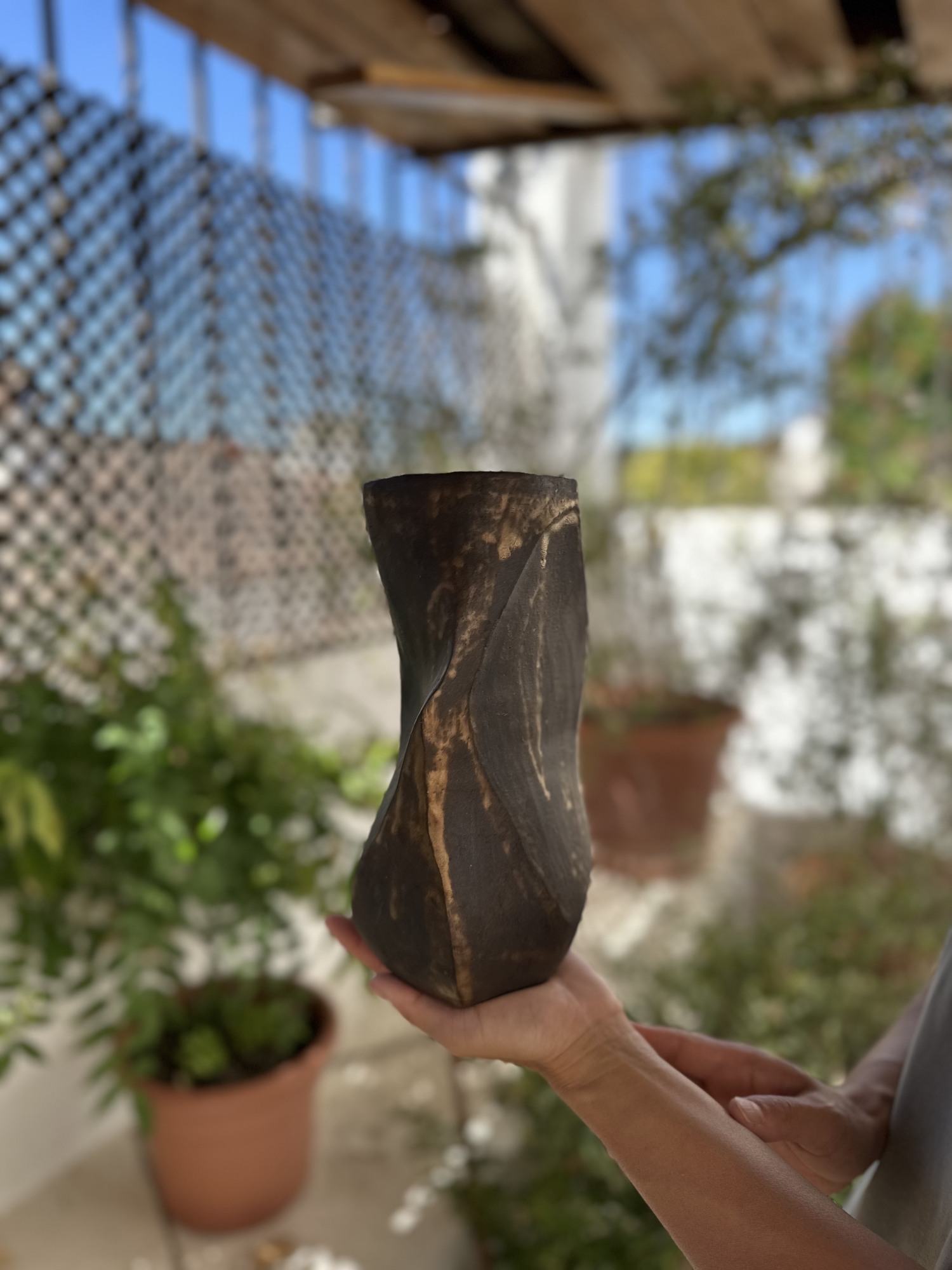 BLACK AND GOLDEN JAR